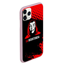 Чехол iPhone 11 Pro матовый La Casa de Papel La Resistencia, цвет: 3D-розовый — фото 2