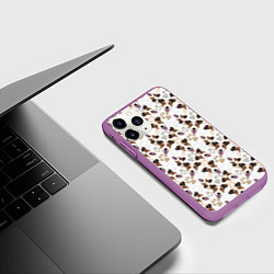 Чехол iPhone 11 Pro матовый Джек Рассел Терьер, цвет: 3D-фиолетовый — фото 2