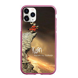 Чехол iPhone 11 Pro матовый Follow the Leader - Korn, цвет: 3D-малиновый