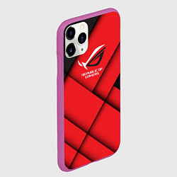 Чехол iPhone 11 Pro матовый ROG - republic of gamers, цвет: 3D-фиолетовый — фото 2
