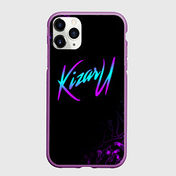 Чехол iPhone 11 Pro матовый КИЗАРУ НЕОН ЛОГО KIZARU NEON, цвет: 3D-фиолетовый