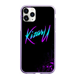 Чехол iPhone 11 Pro матовый КИЗАРУ НЕОН ЛОГО KIZARU NEON, цвет: 3D-светло-сиреневый