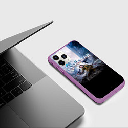 Чехол iPhone 11 Pro матовый The War to End All Wars - Sabaton, цвет: 3D-фиолетовый — фото 2