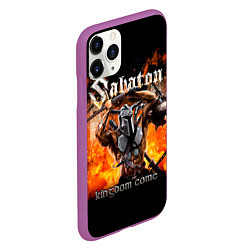 Чехол iPhone 11 Pro матовый Kingdom Come - Sabaton, цвет: 3D-фиолетовый — фото 2