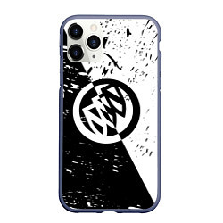 Чехол iPhone 11 Pro матовый Buick Black and White Grunge, цвет: 3D-серый