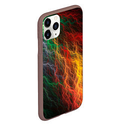 Чехол iPhone 11 Pro матовый Цветной разряд, цвет: 3D-коричневый — фото 2