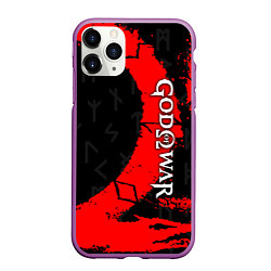 Чехол iPhone 11 Pro матовый GOD OF WAR СИМВОЛ КРАТОСА, цвет: 3D-фиолетовый