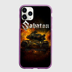 Чехол iPhone 11 Pro матовый SABATON - Steel Commanders, цвет: 3D-фиолетовый