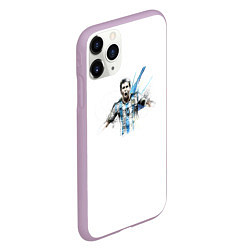 Чехол iPhone 11 Pro матовый Messi Argentina Team, цвет: 3D-сиреневый — фото 2