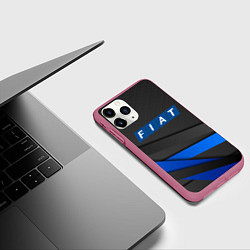 Чехол iPhone 11 Pro матовый FIAT SPORT ФИАТ СПОРТ, цвет: 3D-малиновый — фото 2