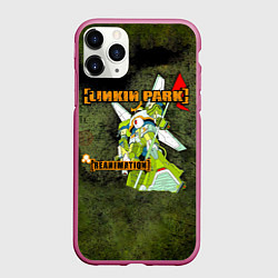 Чехол iPhone 11 Pro матовый Reanimation - Linkin Park, цвет: 3D-малиновый