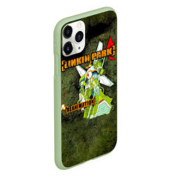 Чехол iPhone 11 Pro матовый Reanimation - Linkin Park, цвет: 3D-салатовый — фото 2
