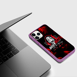 Чехол iPhone 11 Pro матовый БУМАЖНЫЙ ДОМ BELLA CIAO! БЕЛЛА ЧАО, цвет: 3D-фиолетовый — фото 2
