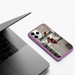 Чехол iPhone 11 Pro матовый Hybrid Theory Live Around The World - Linkin Park, цвет: 3D-фиолетовый — фото 2