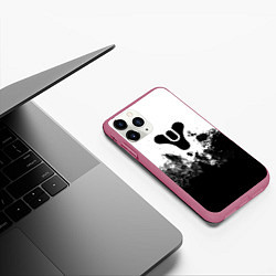Чехол iPhone 11 Pro матовый Дестени за гранью света, цвет: 3D-малиновый — фото 2