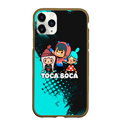 Чехол iPhone 11 Pro матовый Toca Boca Рита и Леон, цвет: 3D-коричневый