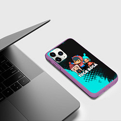 Чехол iPhone 11 Pro матовый Toca Boca Рита и Леон, цвет: 3D-фиолетовый — фото 2