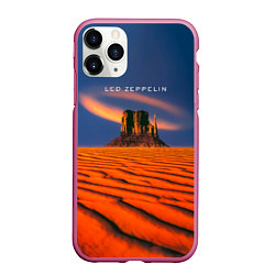 Чехол iPhone 11 Pro матовый Led Zeppelin коллекционное, цвет: 3D-малиновый