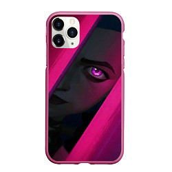 Чехол iPhone 11 Pro матовый Jinx Arcane League of Legends, цвет: 3D-малиновый