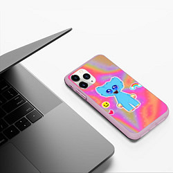 Чехол iPhone 11 Pro матовый POPPY PLAYTIME - МАЛЫШ ХАГГИ ВАГГИ, цвет: 3D-розовый — фото 2