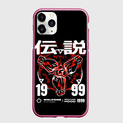 Чехол iPhone 11 Pro матовый BROTHERHOOD 1999 GACHIMUCHI, цвет: 3D-малиновый