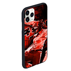 Чехол iPhone 11 Pro матовый Chainsaw Man, Дэнджи, цвет: 3D-черный — фото 2