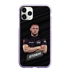 Чехол iPhone 11 Pro матовый Александр Storm, цвет: 3D-светло-сиреневый