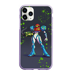 Чехол iPhone 11 Pro матовый Green Blood Metroid Dread