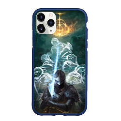 Чехол iPhone 11 Pro матовый Elden Ring рыцарь и предшественники серии Souls El, цвет: 3D-тёмно-синий