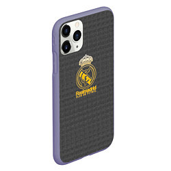 Чехол iPhone 11 Pro матовый Real Madrid graphite theme, цвет: 3D-серый — фото 2