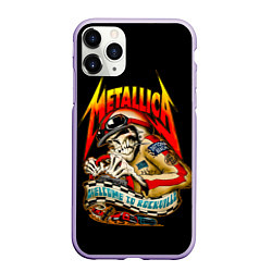 Чехол iPhone 11 Pro матовый Metallica WELCOME TO ROCKVILLE, цвет: 3D-светло-сиреневый