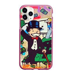 Чехол iPhone 11 Pro матовый Alec Monopoly ART, цвет: 3D-малиновый