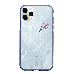 Чехол iPhone 11 Pro матовый Washington Capitals Ovi8 Grey Ice theme, цвет: 3D-серый