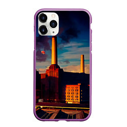 Чехол iPhone 11 Pro матовый Animals - Pink Floyd, цвет: 3D-фиолетовый