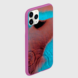 Чехол iPhone 11 Pro матовый Meddle - Pink Floyd, цвет: 3D-фиолетовый — фото 2