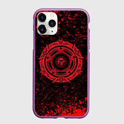 Чехол iPhone 11 Pro матовый Демоны старшей школы Клан Гремори, цвет: 3D-фиолетовый