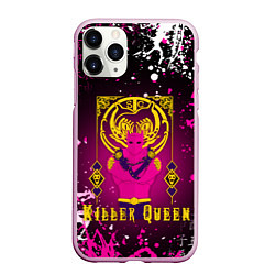 Чехол iPhone 11 Pro матовый JOJO KILLER QUEEN КОРОЛЕВА УБИЙЦА, цвет: 3D-розовый