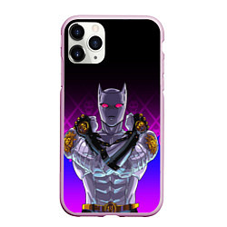 Чехол iPhone 11 Pro матовый JOJO KILLER QUEEN КОРОЛЕВА УБИЙЦА FIRE STYLE, цвет: 3D-розовый