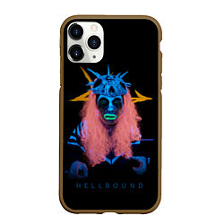 Чехол iPhone 11 Pro матовый Hellbound остриё, цвет: 3D-коричневый