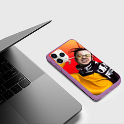 Чехол iPhone 11 Pro матовый Задорный Гонфлад, цвет: 3D-фиолетовый — фото 2