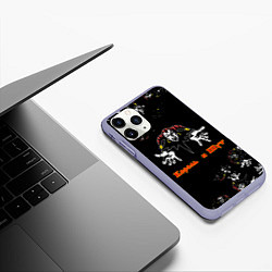 Чехол iPhone 11 Pro матовый КОРОЛЬ И ШУТ, ГЕРОИ И ЗЛОДЕИ!, цвет: 3D-светло-сиреневый — фото 2