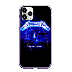 Чехол iPhone 11 Pro матовый Ride the Lightning - Metallica, цвет: 3D-светло-сиреневый