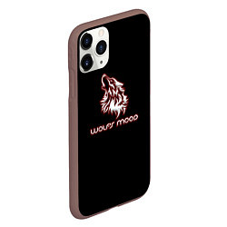 Чехол iPhone 11 Pro матовый Wolfs mood, цвет: 3D-коричневый — фото 2