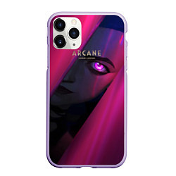 Чехол iPhone 11 Pro матовый ArcaneДжинкc, цвет: 3D-светло-сиреневый