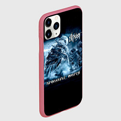 Чехол iPhone 11 Pro матовый Проклятье морей - Ария, цвет: 3D-малиновый — фото 2