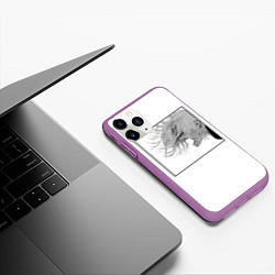 Чехол iPhone 11 Pro матовый Джузо Rage, цвет: 3D-фиолетовый — фото 2