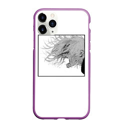 Чехол iPhone 11 Pro матовый Джузо Rage, цвет: 3D-фиолетовый