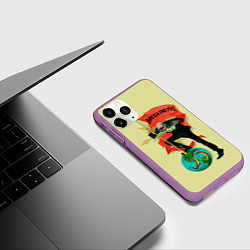 Чехол iPhone 11 Pro матовый Megadeth world, цвет: 3D-фиолетовый — фото 2