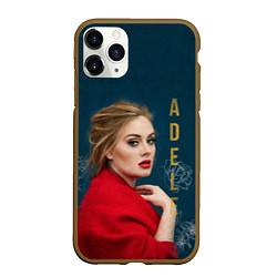 Чехол iPhone 11 Pro матовый Portrait Adele, цвет: 3D-коричневый