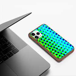 Чехол iPhone 11 Pro матовый Цветная кислота, цвет: 3D-коричневый — фото 2